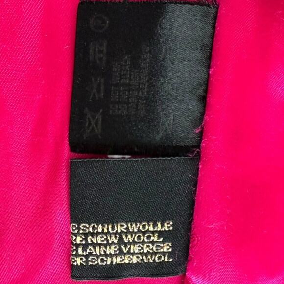 Escada Margaretha Ley Wool Blazer Jacket Pink Stand Collar Button Front Medium - Picture 12 of 15